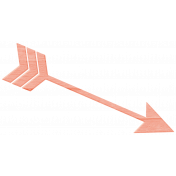 Hello- Pink Wood Arrow