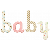 Oh Baby, Baby- Wooden Baby Word Art 