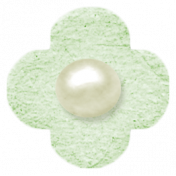 Oh Baby, Baby- Chipboard Flower- Green