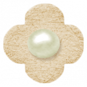 Oh Baby, Baby- Chipboard Flower- Tan