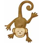 Oh Baby, Baby- Felt Hanging Monkey