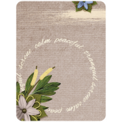 Pond Life- Peaceful Serene Journal Card 3x4