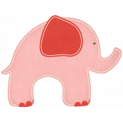 Oh Baby, Baby- Pink Elephant Sticker