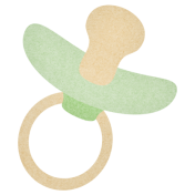 Oh Baby, Baby- Green Pacifier Sticker