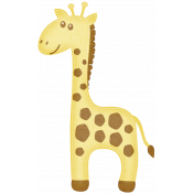 Oh Baby, Baby- Yellow Giraffe Sticker