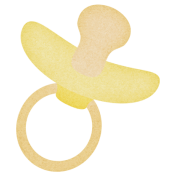 Oh Baby, Baby- Yellow Pacifier Sticker