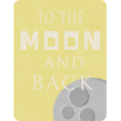 Space Explorer- To The Moon And Back Card 3x4