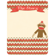 Oh Baby, Baby- Sock Monkey Journal Card