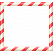 Christmas In July- CB- Peppermint Frame- Red & White