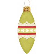 Christmas In July- CB- Long Ornament- Red & Green