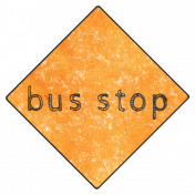 School Fun- Bus Stop Sticker