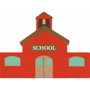 School Fun- Schoolhouse Sticker