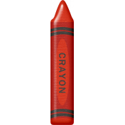 School Fun- Crayon- Red