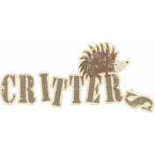 Outdoor Adventures- Word Art- Critters