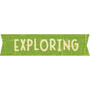 Outdoor Adventures- Word Art- Exploring