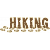 Outdoor Adventures- Word Art- Hiking