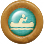 Outdoor Adventures- Wood Flair- Canoeing Icon