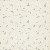 Floral 84 Paper- White & Blue