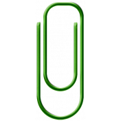 Light Green Paper Clip