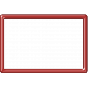 Red Plastic Frame 4x6