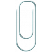 Baby Blue Paper Clip