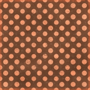 Polka Dots 35 Paper- Brown & Coral