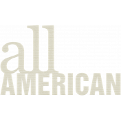 All American Word Art