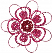 DSF June 2013 Blog Train- Glitter Flower