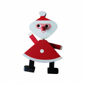 Santa Ornament 1