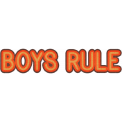 Boys Rule- Dino Word Art