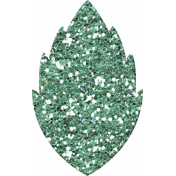 Cambodia Light Blue Glitter Leaf