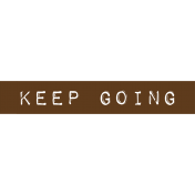 Cambodia Keep Going Label