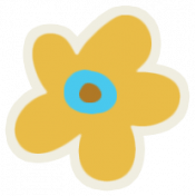 Mix & Match Yellow Flower Sticker