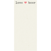 Boozy Beer Journal Block- Love Beer