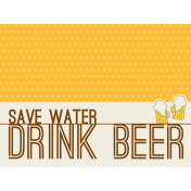 Boozy Beer Journal Block- Save Water Drink Beer