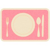 Thanksgiving Place Setting- Pink Tag