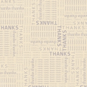 Thanksgiving- Thanks Word Paper