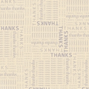 Thanksgiving- Thanks Word Paper