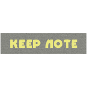 Like This Kit- Label Keep Note