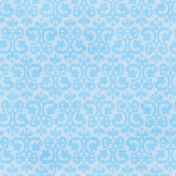 Kiss- Damask Paper- Blue