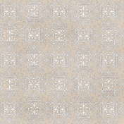 Damask 16 Paper- Tan & White