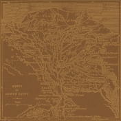 Egypt- Map Paper- Brown