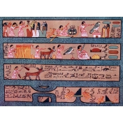 Egypt Hieroglyphs- Blue