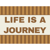 Egypt- Life Is A Journey Journal Card