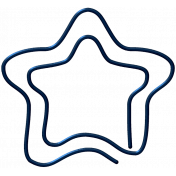 Egypt- Dark Blue Star Clip