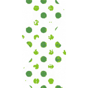 Green Polka Dot Ric Rac Ribbon