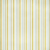 Stripes 93 Paper- White, Teal & Yellow