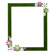 Green Flower Frame