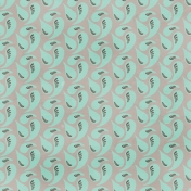 Paisley 6 Paper- Teal & Gray