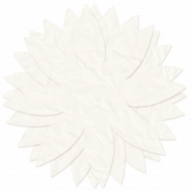 Tissue Paper Flower- White